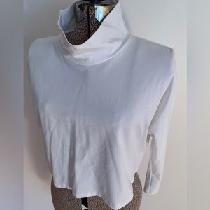 Wilfred white cropped turtleneck white size S